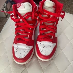 Red nikes - great condition size 4.5 Y or size 6!
